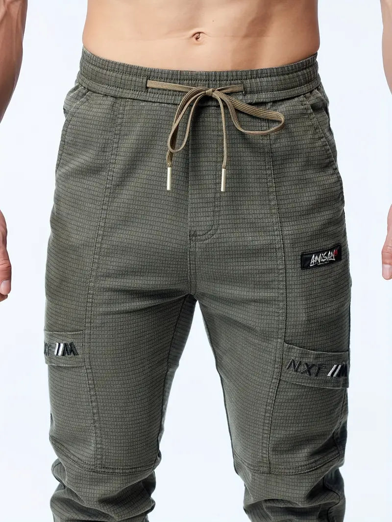 Herren Jogger mit Kordelzug und Stretch-Tapered-Fit