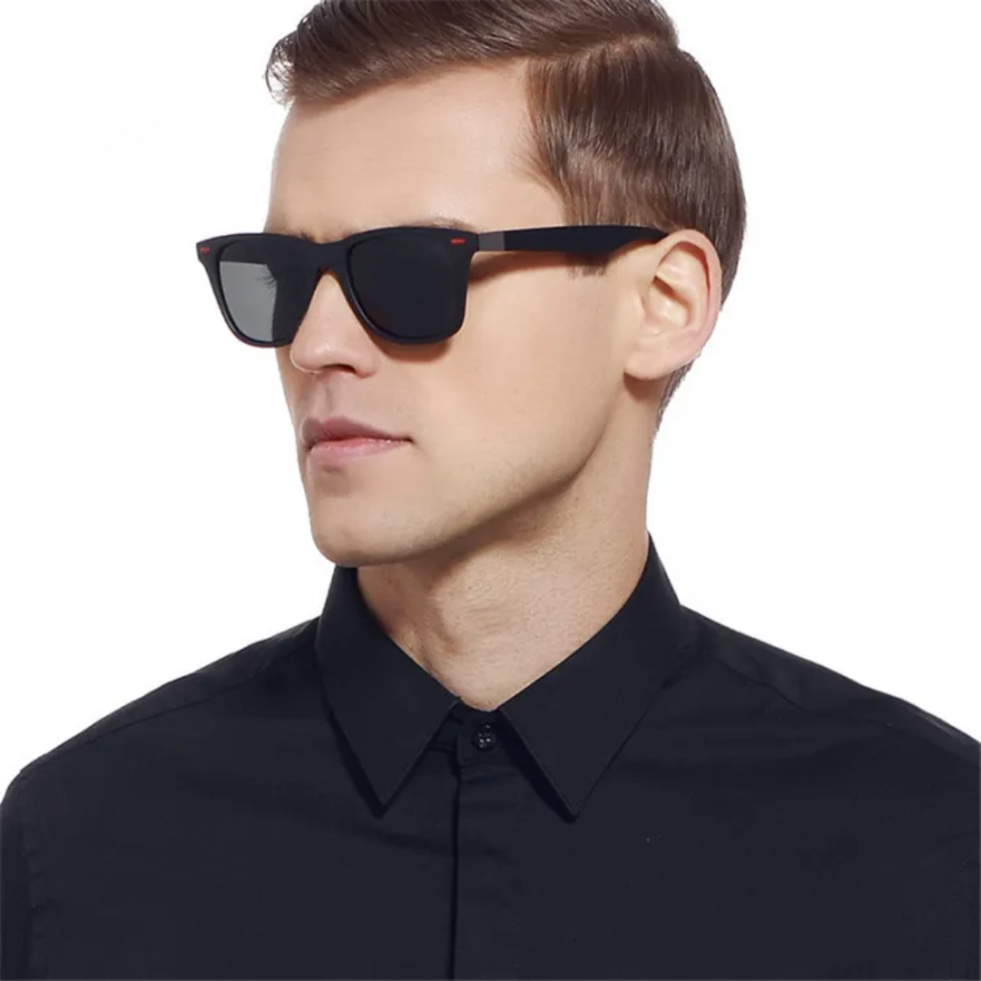 Herren Sonnenbrille mit polarisierten Gläsern für den Outdoor-Einsatz, schützend und stilvoll