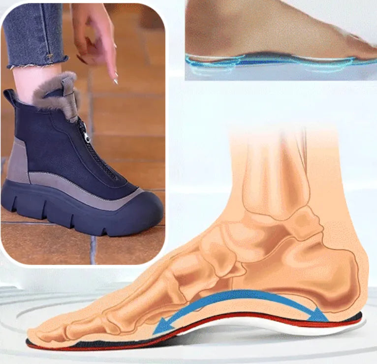 Louisa™ - Wasserdichte, warme Schneestiefel mit Reißverschluss für Damen