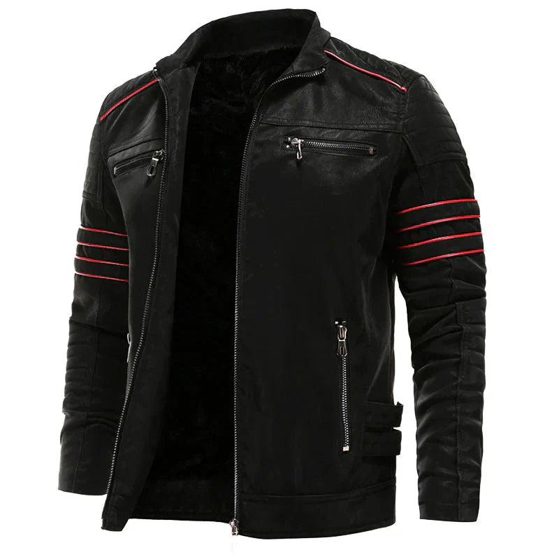 Motorrad Herren Lederjacke, robust und stylisch