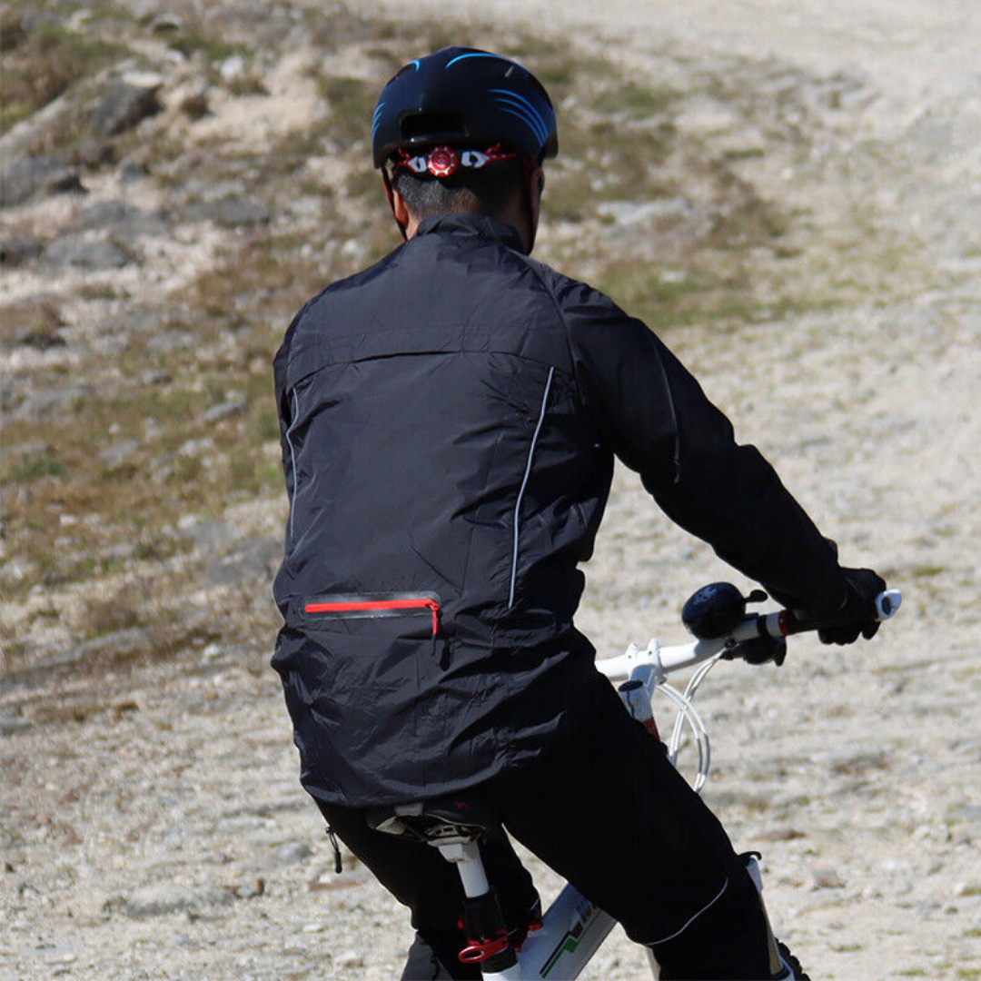 Robuste und sichtbar reflektierende Herren Fahrradjacke