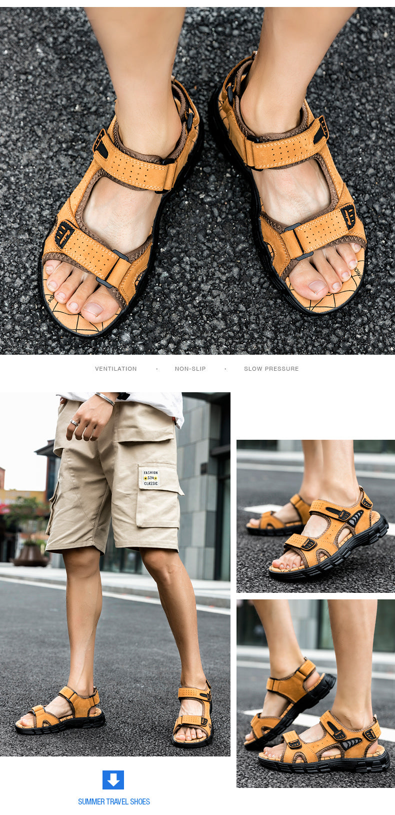 Okiiva Klassische Sandalen