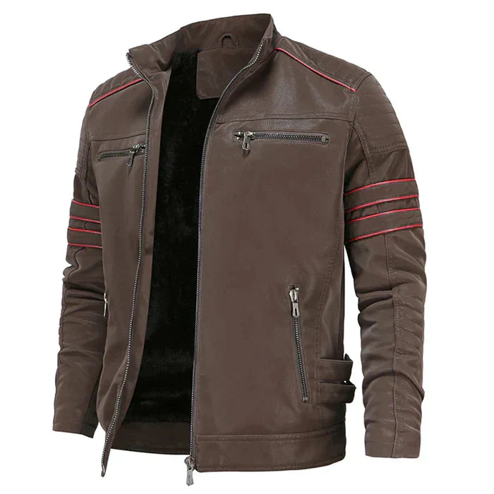 Motorrad Herren Lederjacke, robust und stylisch