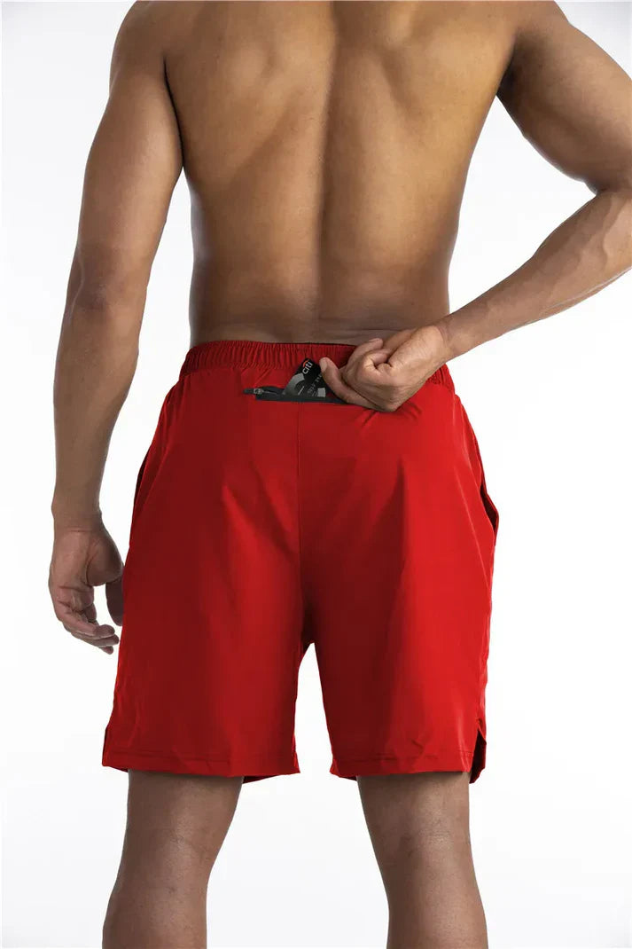 Kurze Herren Sporthose mit Innenfutter und Tasche