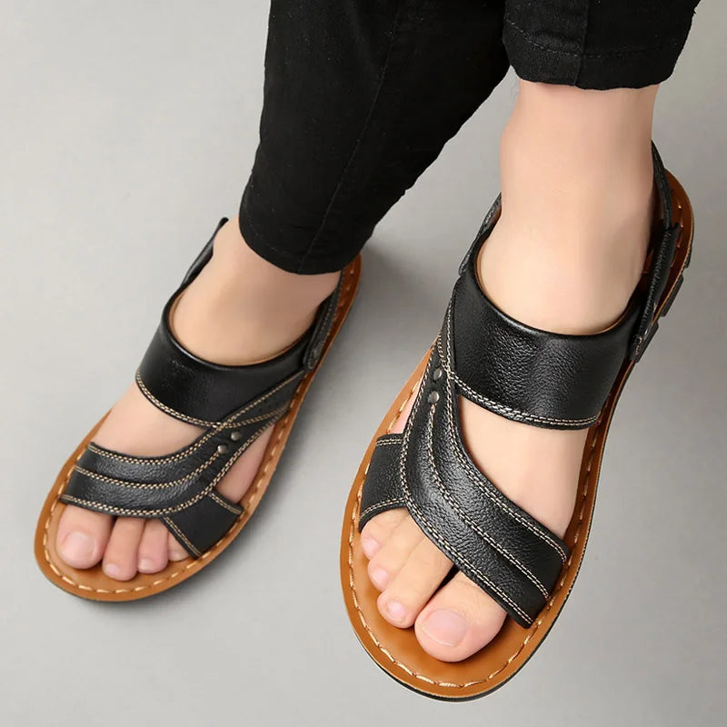 Ultra Bequeme Herren Leder Sandalen für entspannte Tage