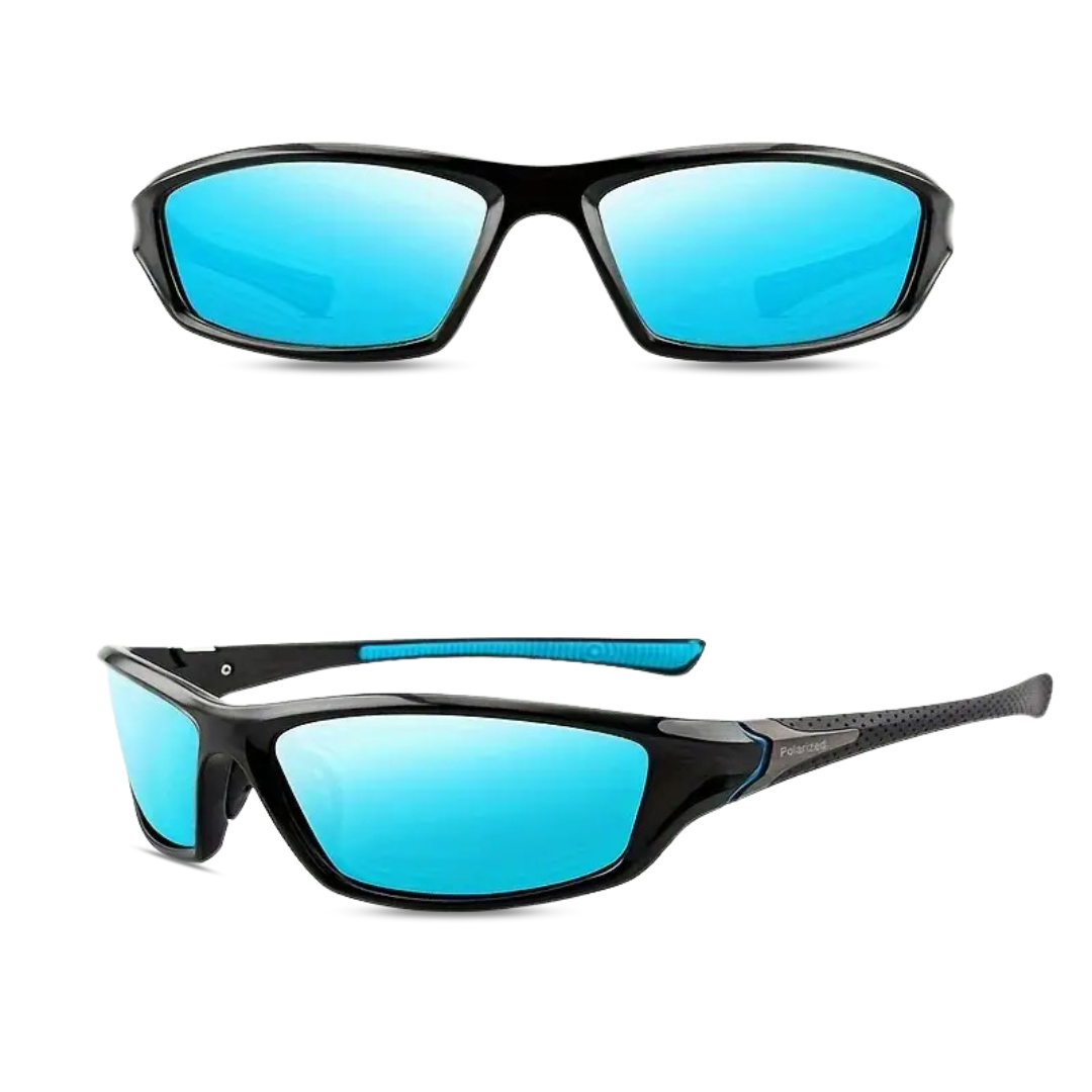 Sportbrille mit gepolarisierten Gläsern für Outdoor-Aktivitäten, funktional und modern