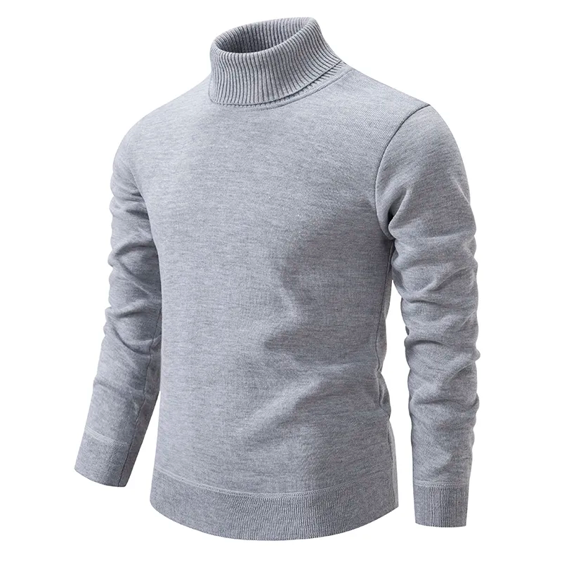 Rollkragenpullover aus 100% Wolle für Herren - weich und hochwertig