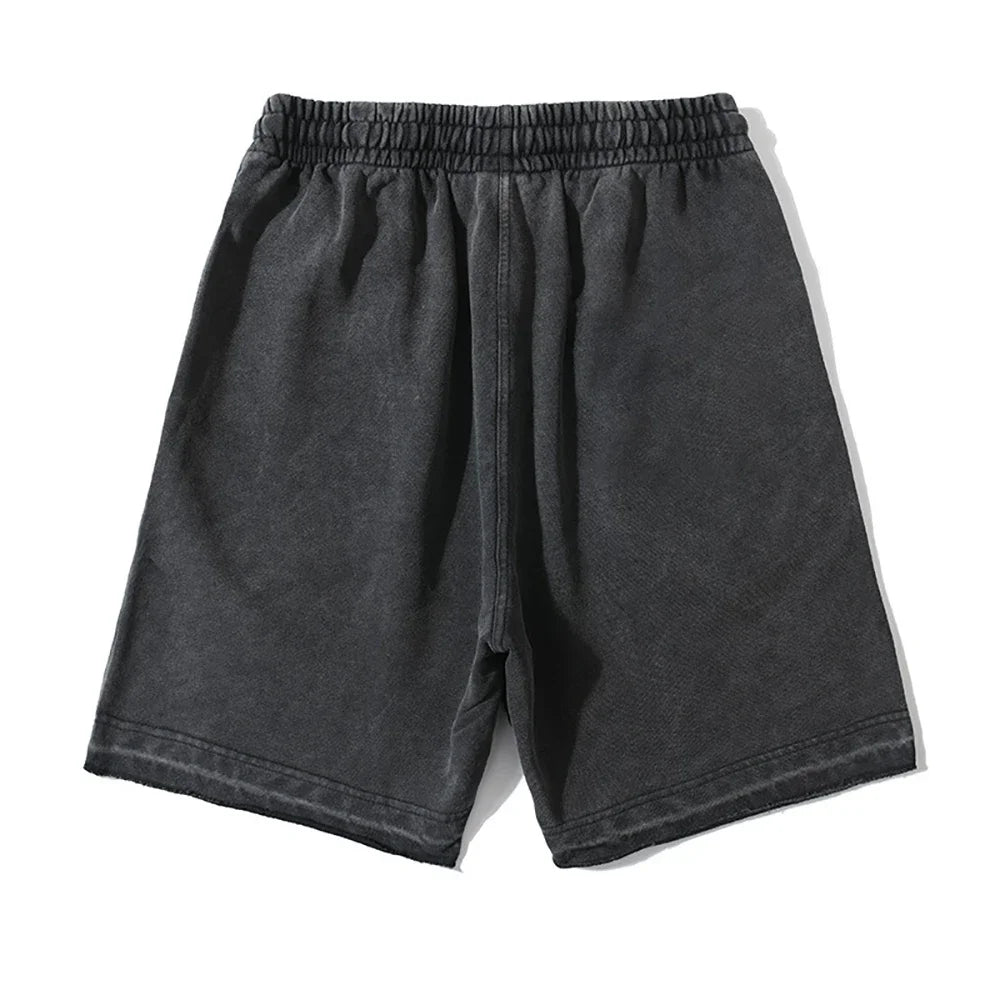 Baumwoll-Shorts mit Vintage-Waschung für Männer