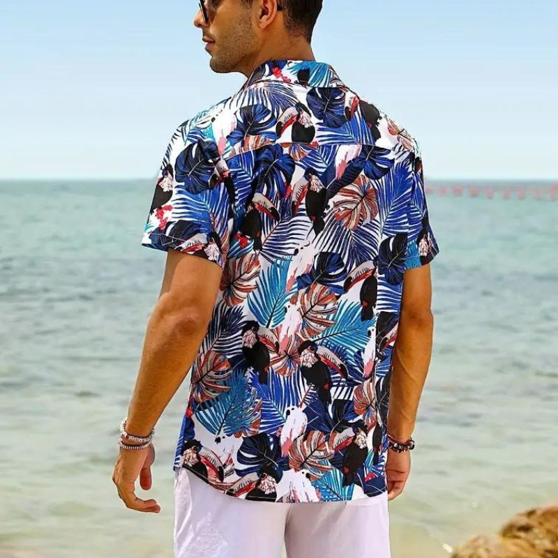 Stylisches Herren kurzarm Hemd im Cancun Stil