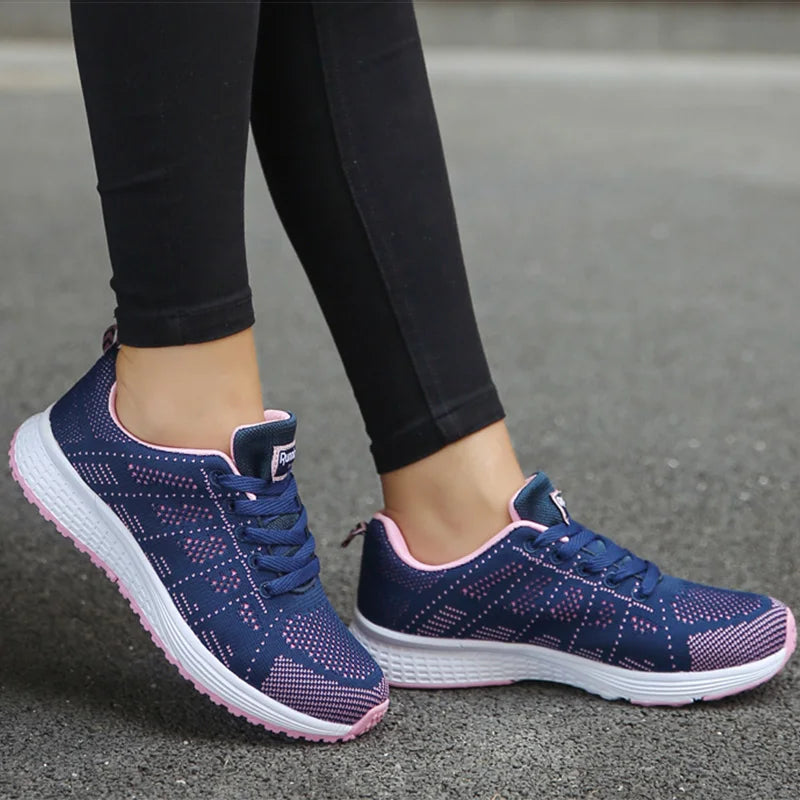 Women Sports Shoes 2023 Trends Sneakers Women Light Sport Sneaker Breathable Casual Shoes For Women White Tennis Female Footwear