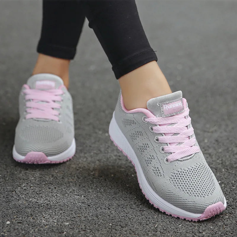 Women Sports Shoes 2023 Trends Sneakers Women Light Sport Sneaker Breathable Casual Shoes For Women White Tennis Female Footwear