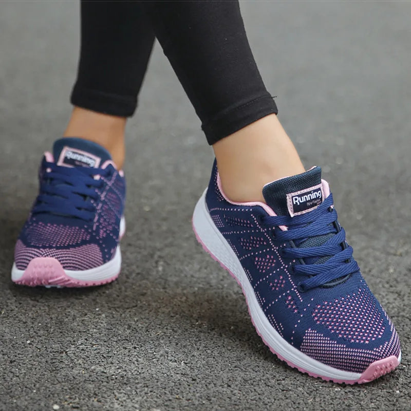 Women Sports Shoes 2023 Trends Sneakers Women Light Sport Sneaker Breathable Casual Shoes For Women White Tennis Female Footwear