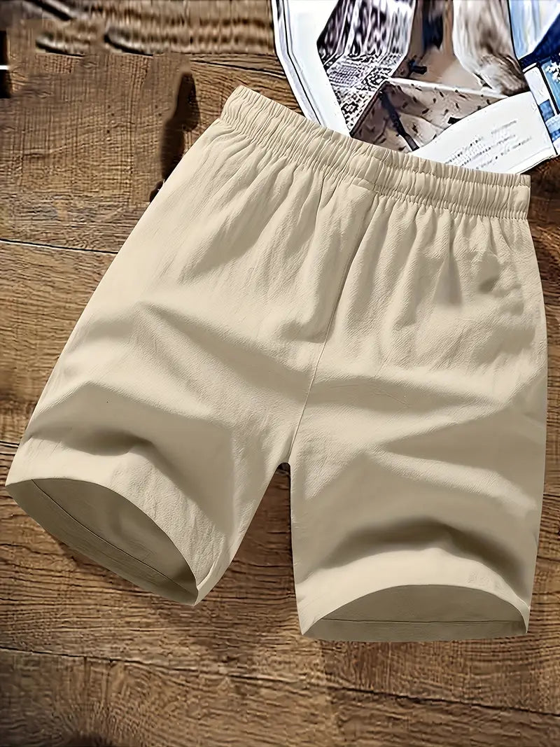 Lässige Herren Sommershorts mit Kordelzug und weicher Textur