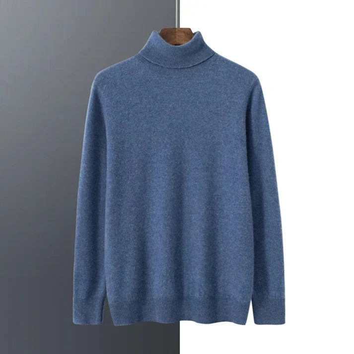 Hochwertiger Herren Kaschmir-Rollkragenpullover