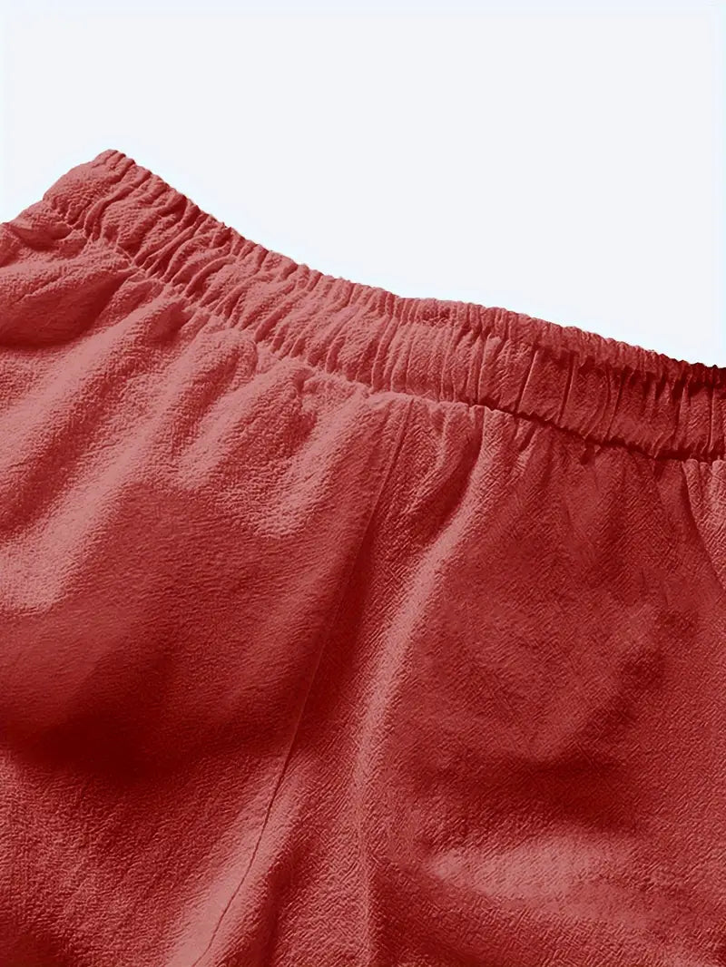 Lässige Herren Sommershorts mit Kordelzug und weicher Textur