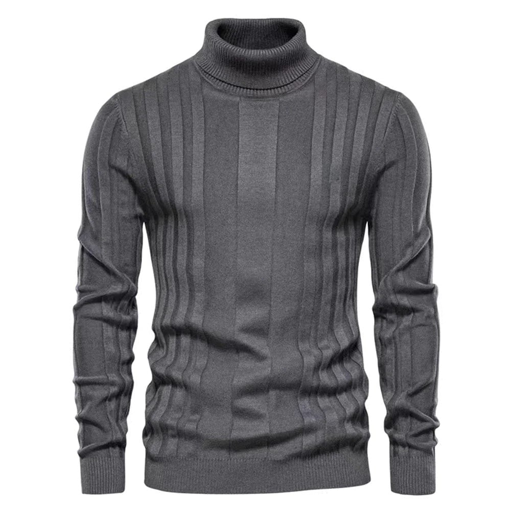 Stilvoller Herren Rollkragenpullover