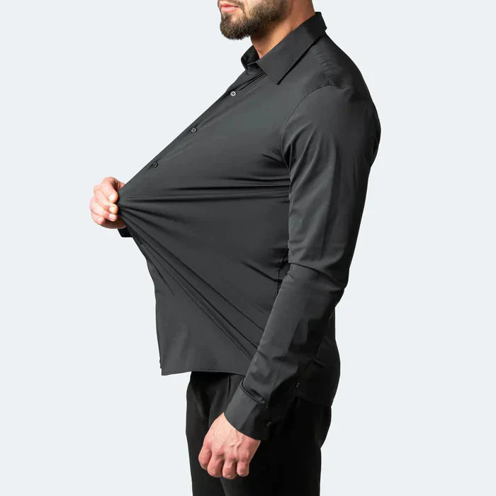 Stretch Comfort Wrinkle-Free Herrenhemd, pflegeleicht und flexibel