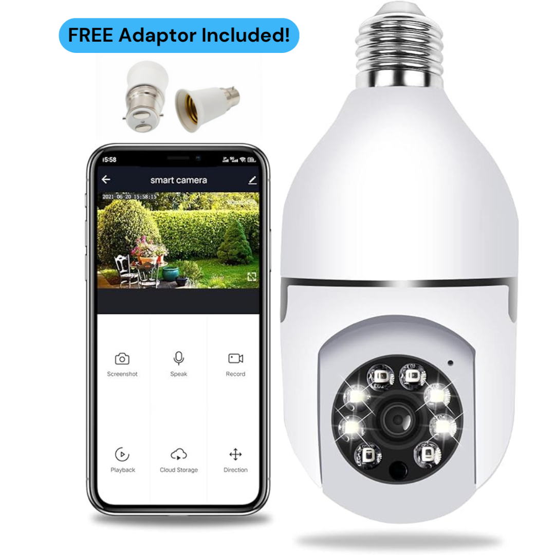 BulbSpy™ Security Camera & Free Adaptor