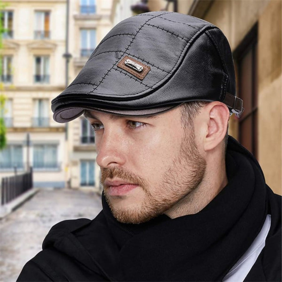 EasyCap™ - Herren Ledermütze (1+1 Gratis)