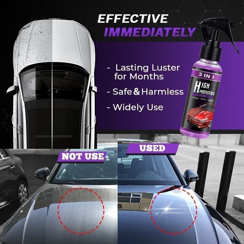 3-IN-1 Hoher Schutz Schnelles Auto-Beschichtung Spray
