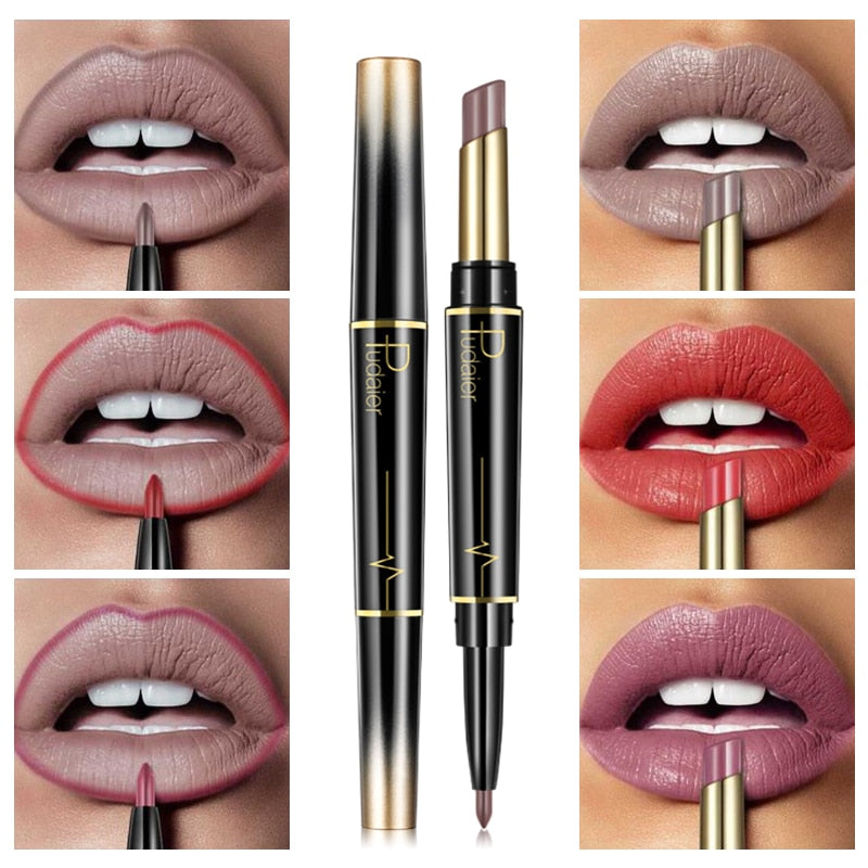 Pouty Lips™ | Kombination aus langanhaltendem Lippenstift + Lip Liner (1+1 GRATIS)